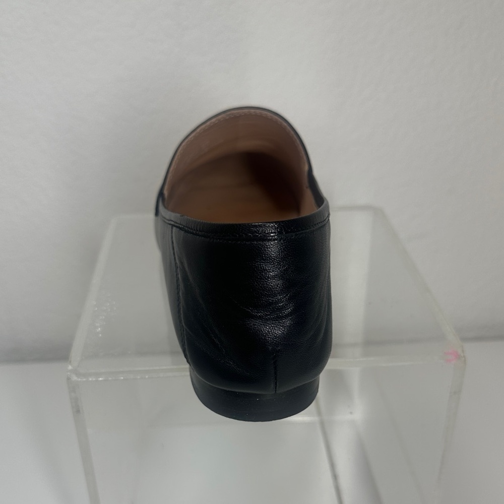 Coach Hannah Black Leather Chain Loafers - Picture 6 of 8